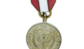 Miniatura srebrnego medalu za długoletnia służbę
